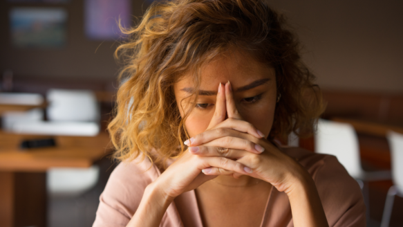 stressed woman