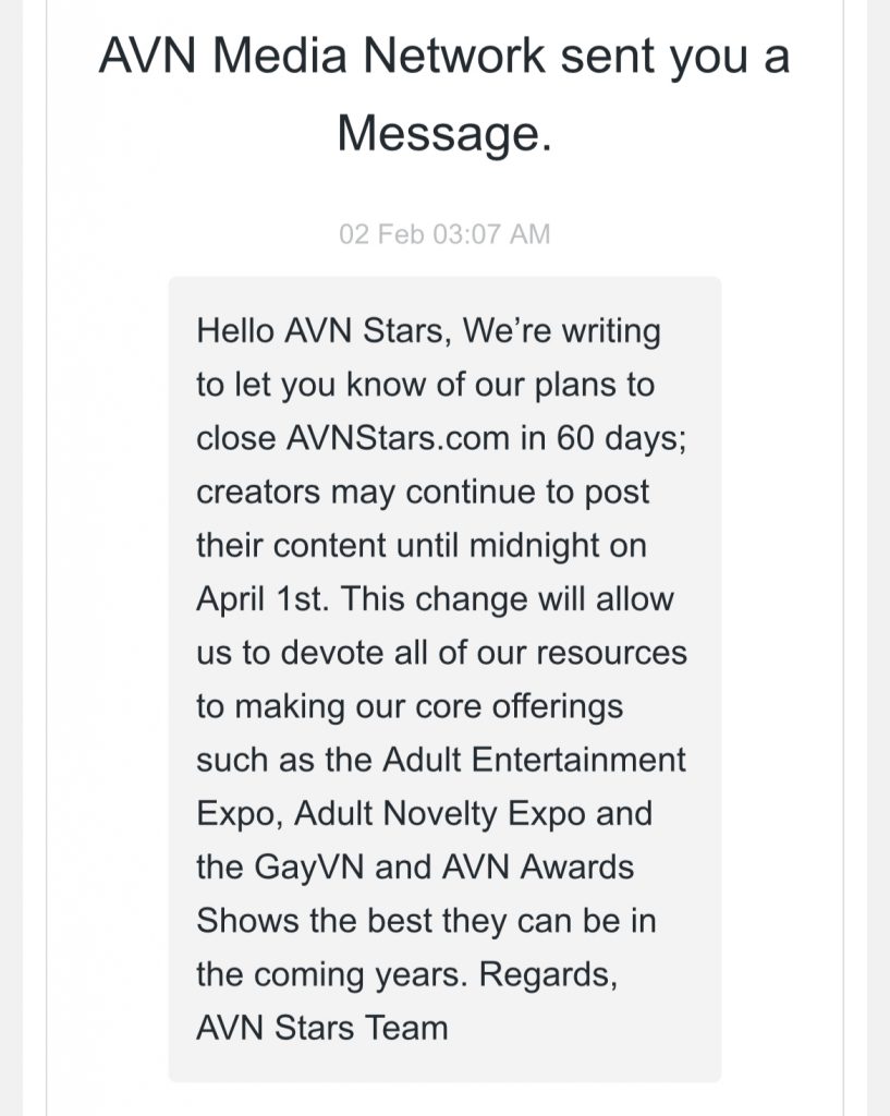 avn stars closing